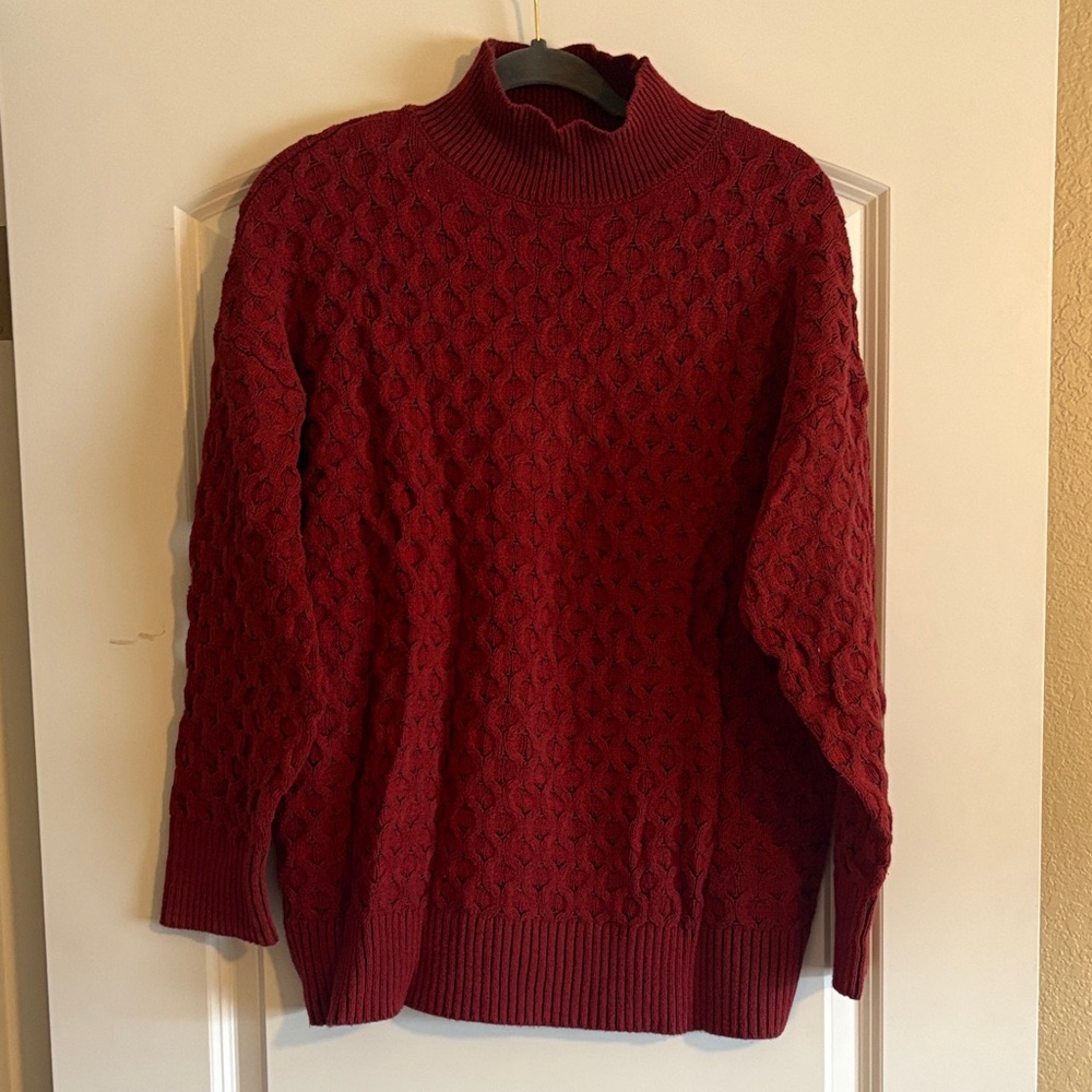 Knox Rose Red Burgundy Sweater
